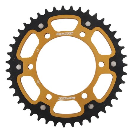 SUPERSPROX Gold Stealth Sprocket For Yamaha FZ10 2017, MT07, MT09 2018 RST-480-43-GLD